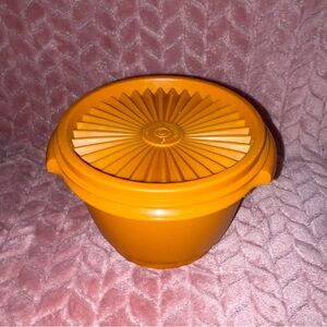 Vintage Orange Tupperware with Top 886-17